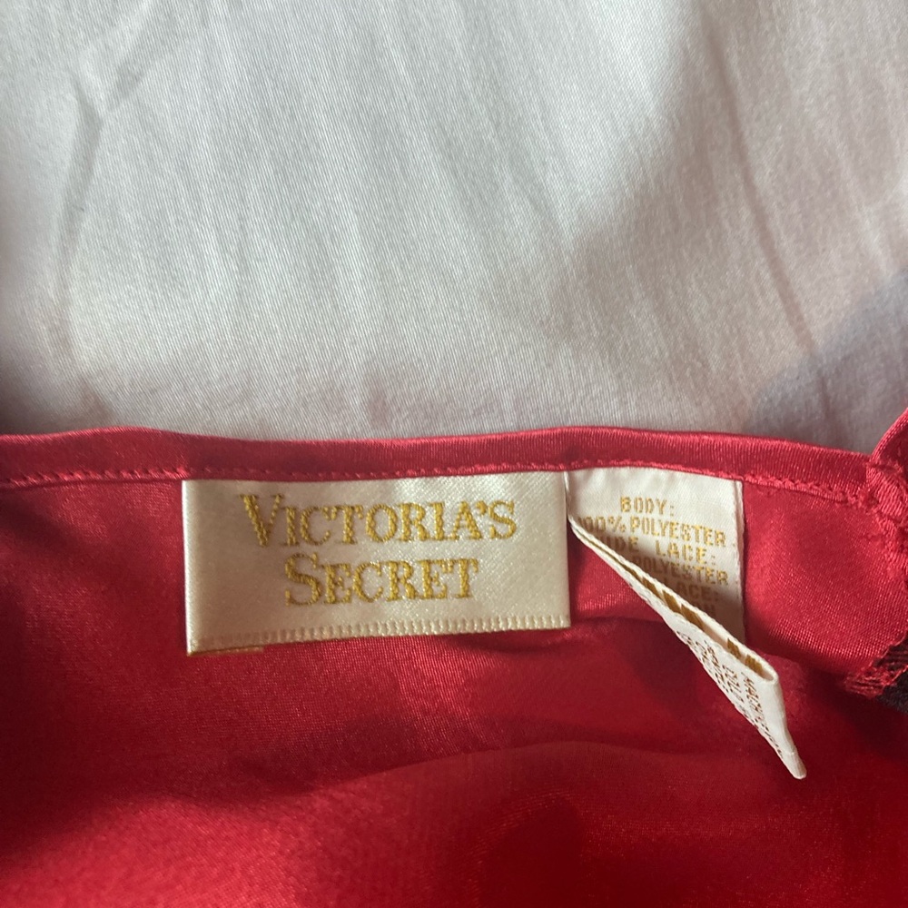 Vintage Victoria's Secret Chemise With Robe Gold Label Satin Lace Women’s Small - Picture 7 of 7